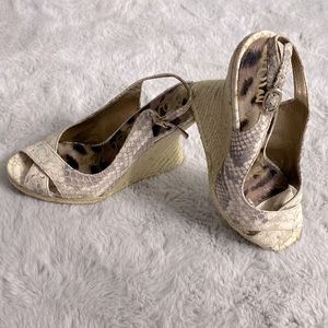 Sam Edelman Python Print Wedges